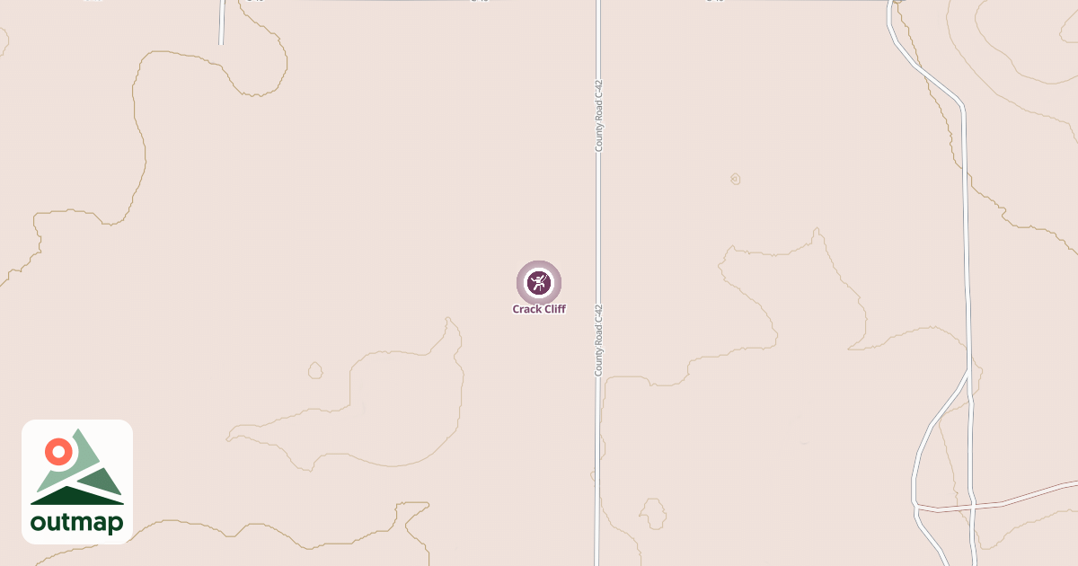 Map of Crack Cliff