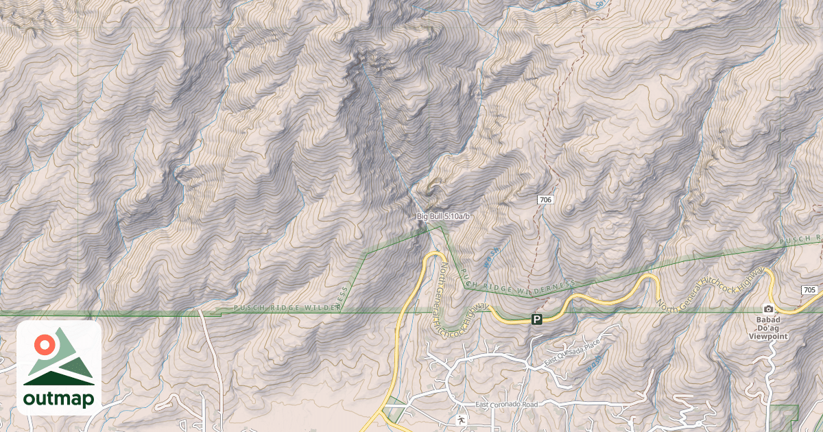 Map of Big Bull