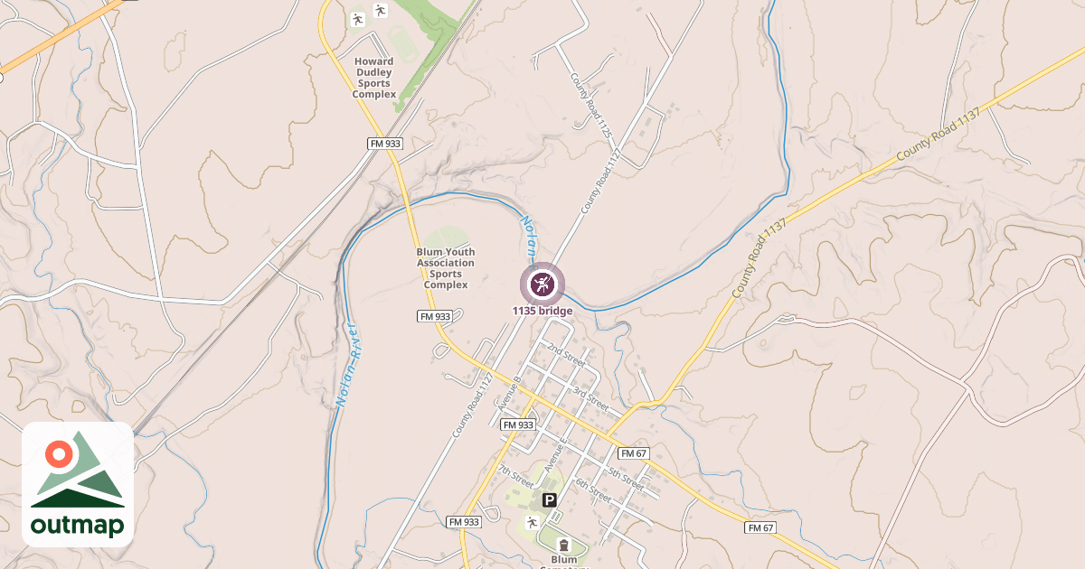 Map of 1135 bridge