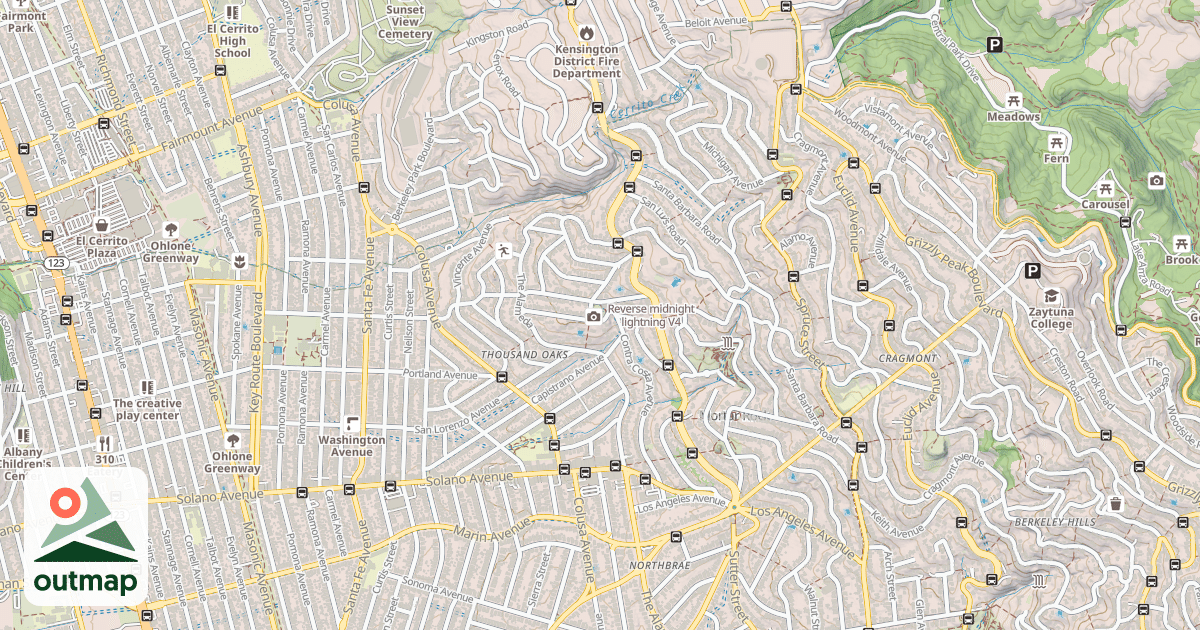 Map of Reverse midnight lightning