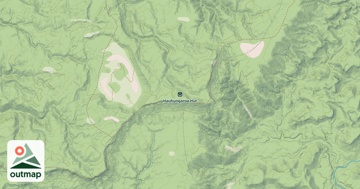 Map of Hauhungaroa Hut