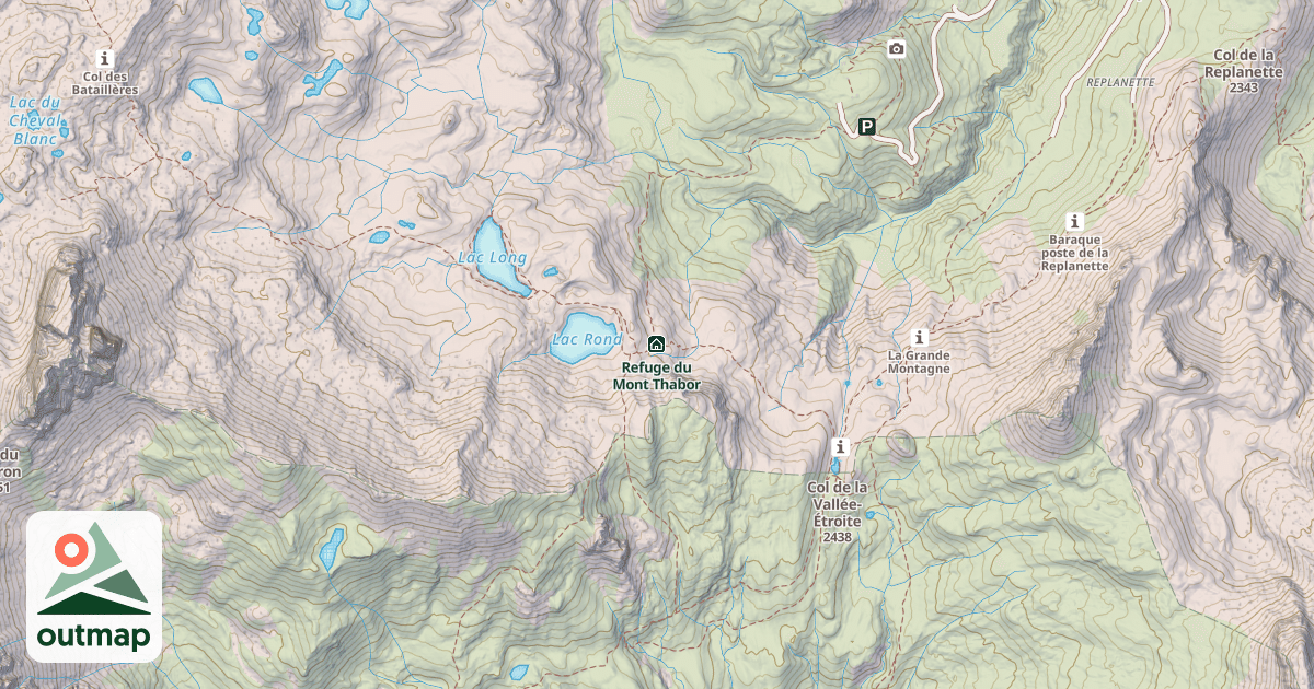 Map of Refuge du Mont Thabor