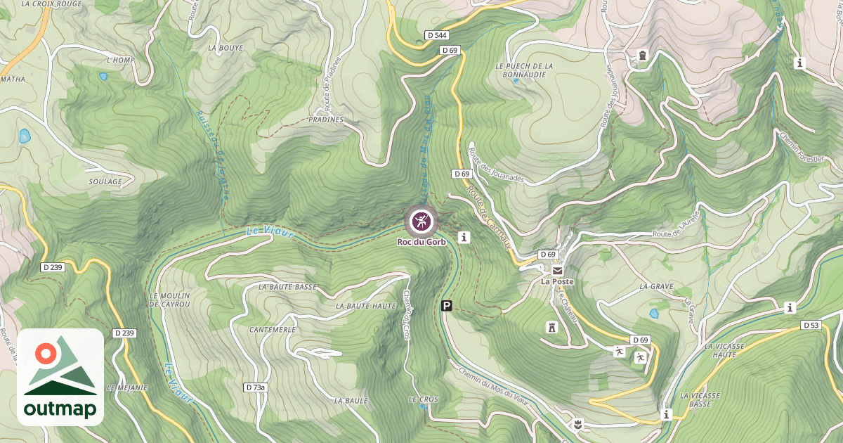 Map of Roc du Gorb