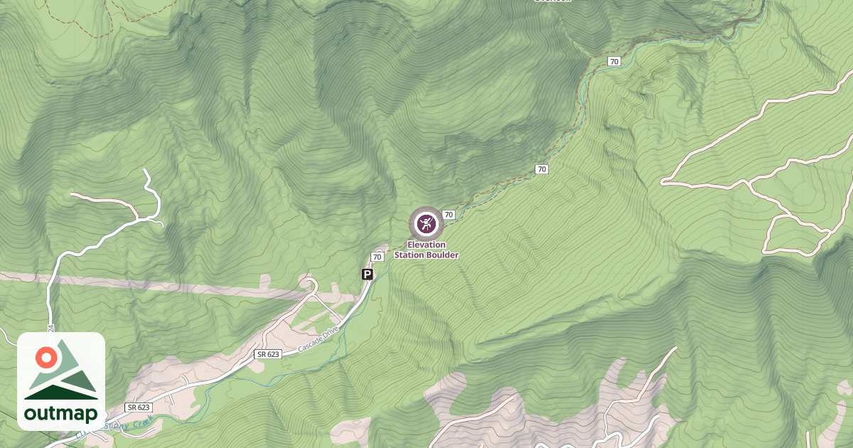 Map of Elevation Station Boulder