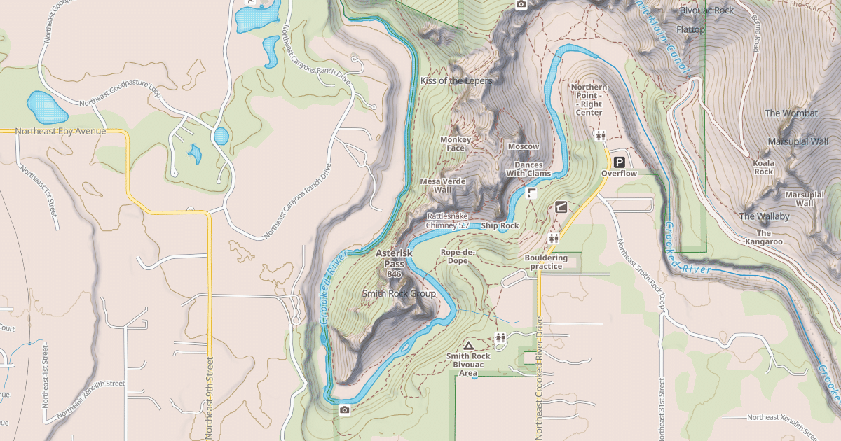Map preview of Rattlesnake Chimney