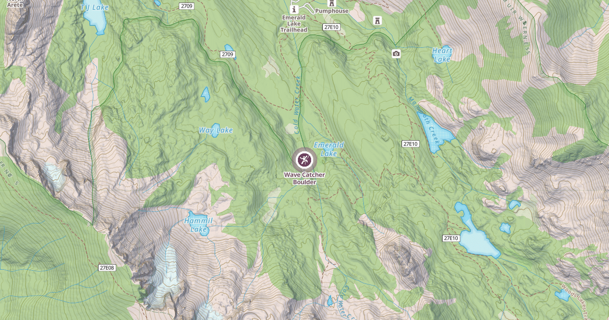 Map preview of Wave Catcher Boulder