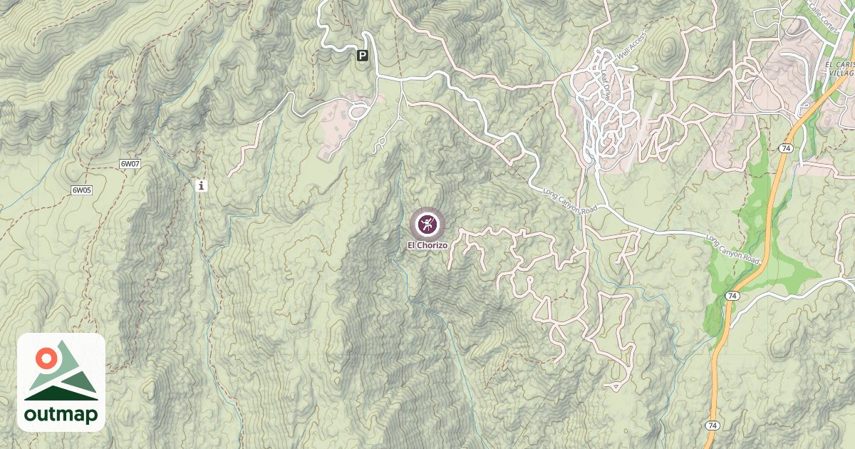 Map of El Chorizo