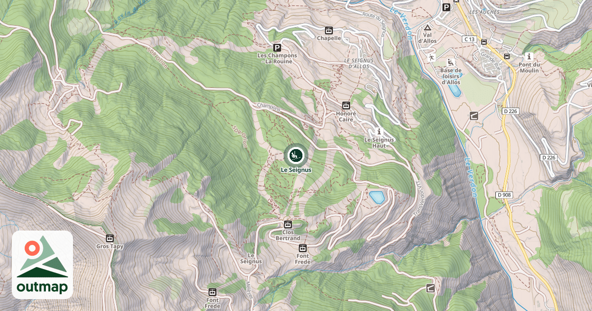Map of Le Seignus