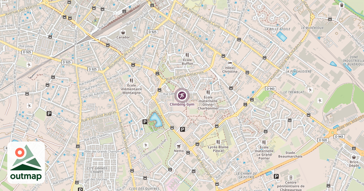 Map of Climbing Gym