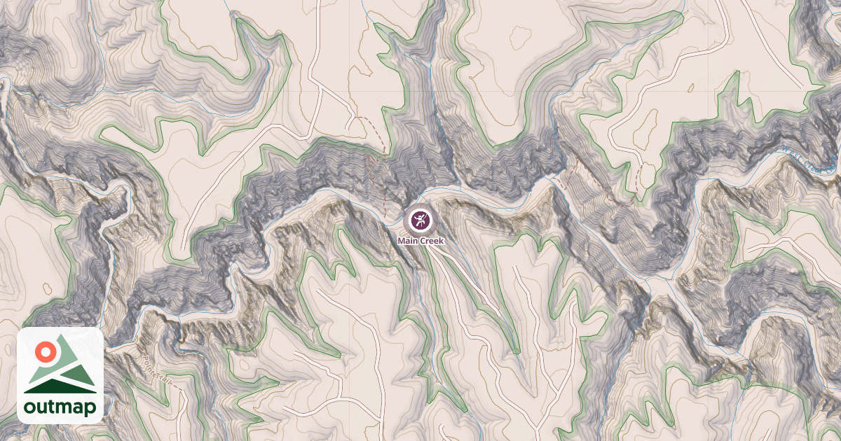 Map of Main Creek
