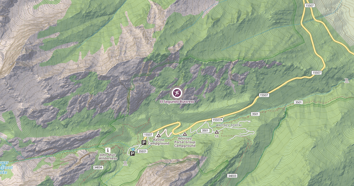 Map preview of El Segundo Buttress