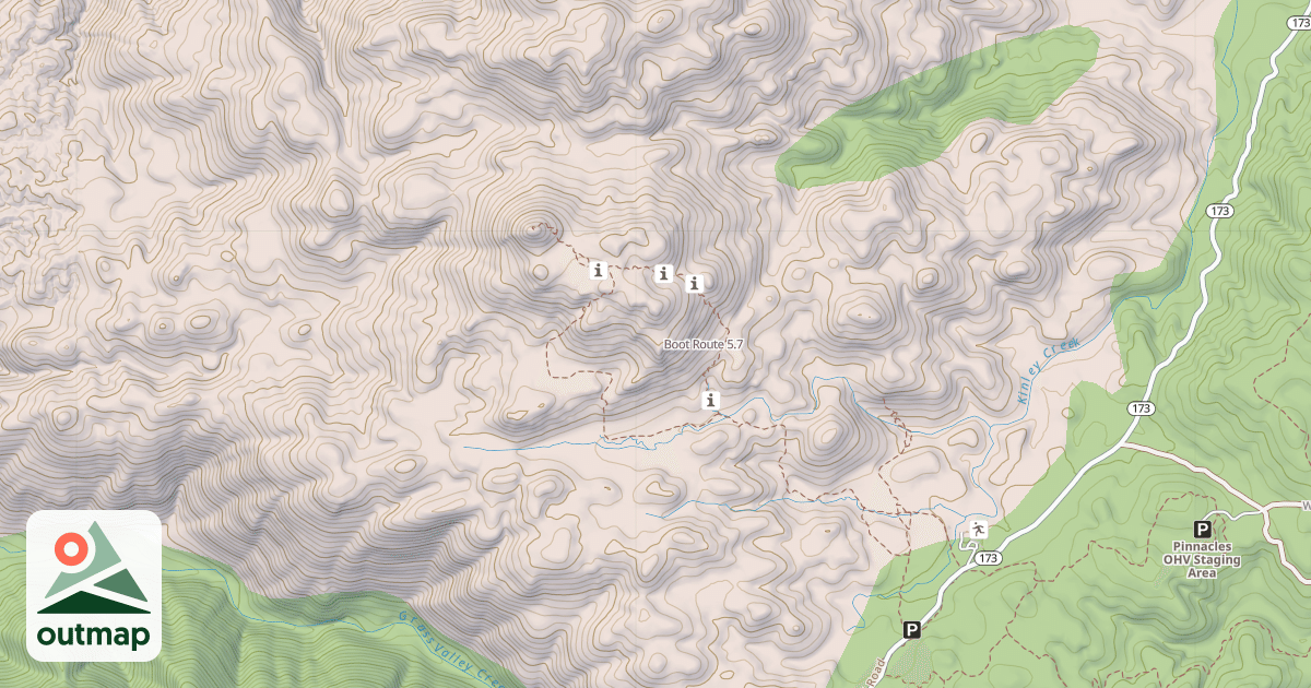 Map of Boot Route