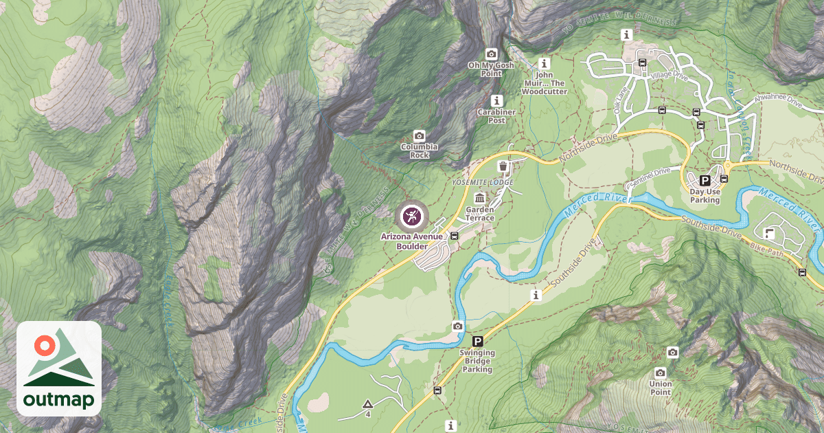 Map of Arizona Avenue Boulder