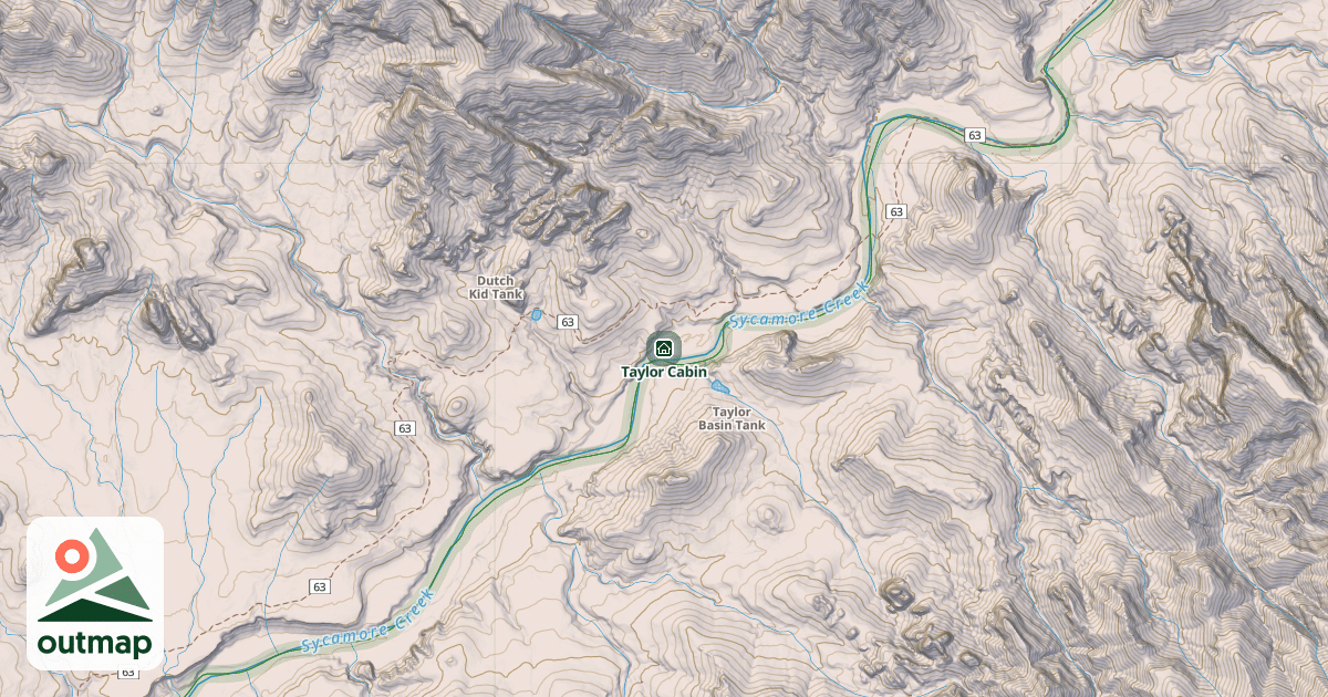 Map of Taylor Cabin