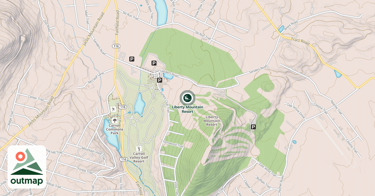 Map of Liberty Mountain Resort