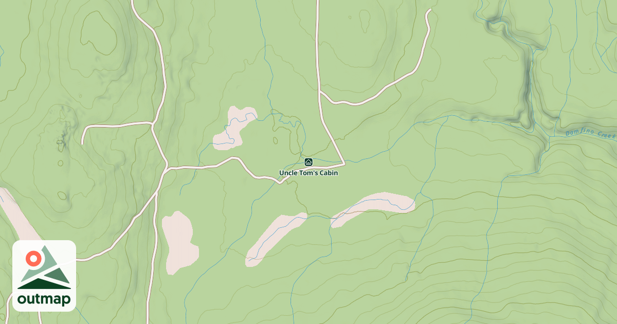 Map of Uncle Tom's Cabin