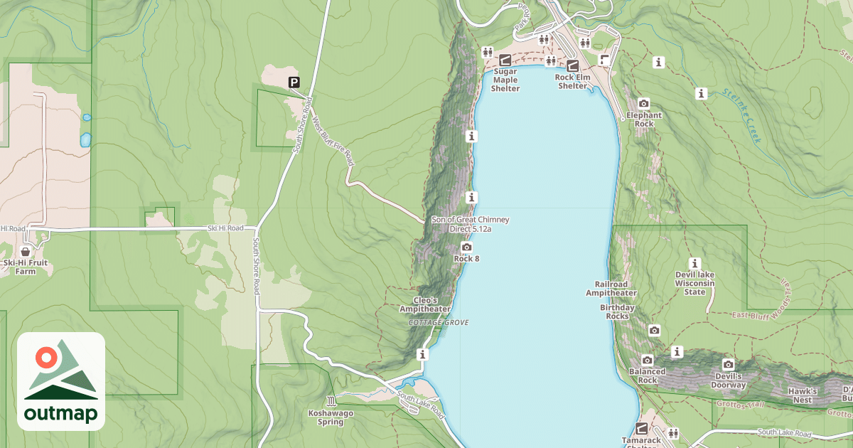 Map of Son of Great Chimney Direct