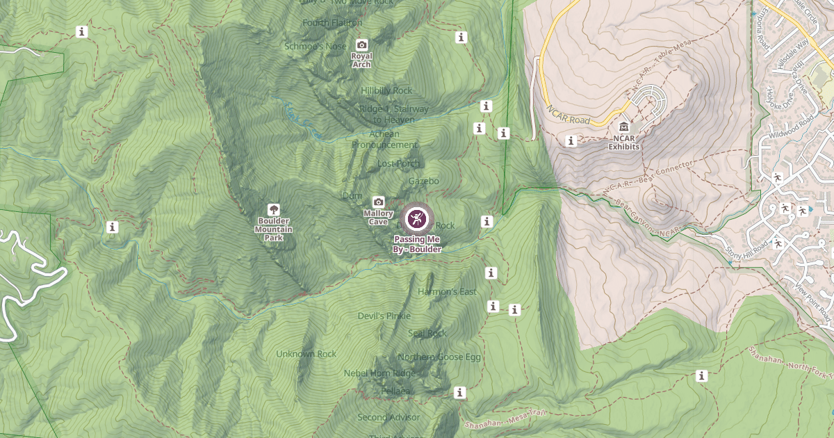 Map preview of Passing Me By - Boulder