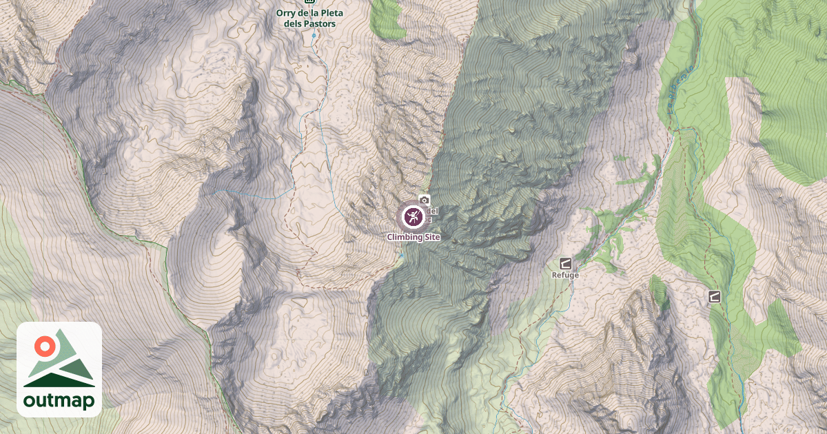 Map of Climbing Site
