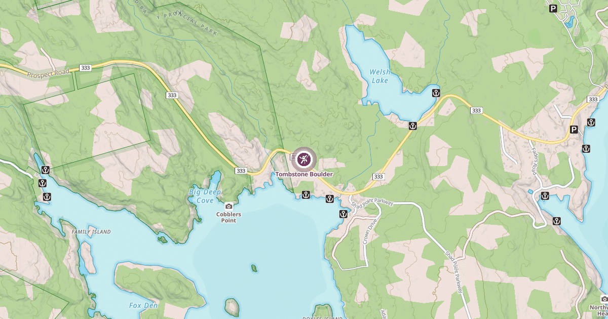 Map preview of Tombstone Boulder