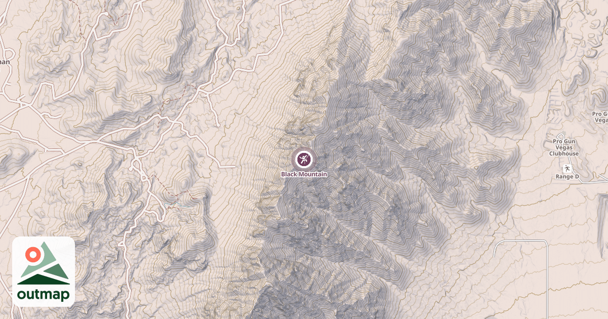Map of Black Mountain