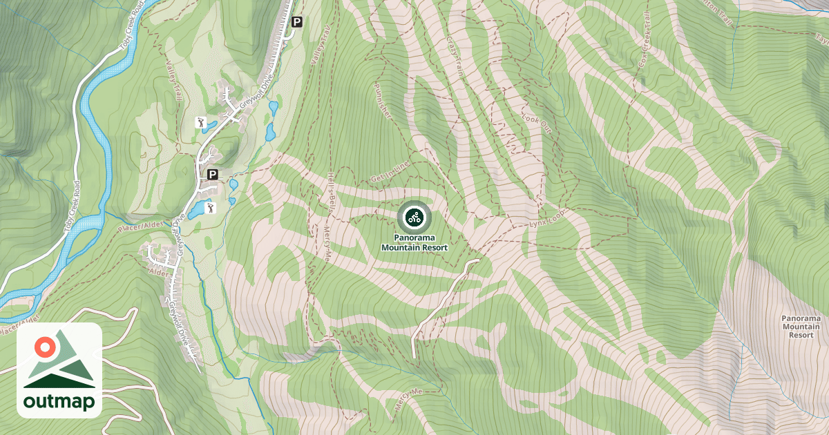 Map of Panorama Mountain Resort