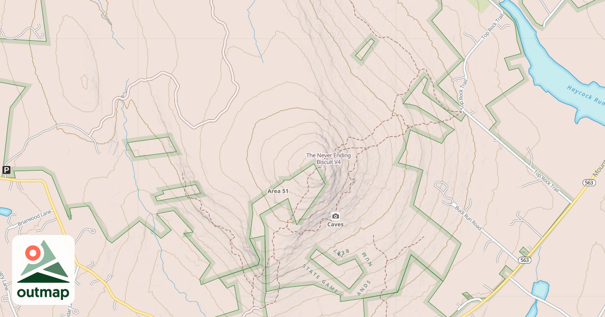 Map of The Never Ending Biscuit