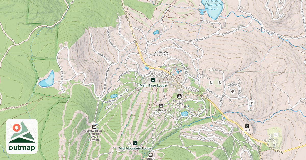 Map of Main Base Lodge