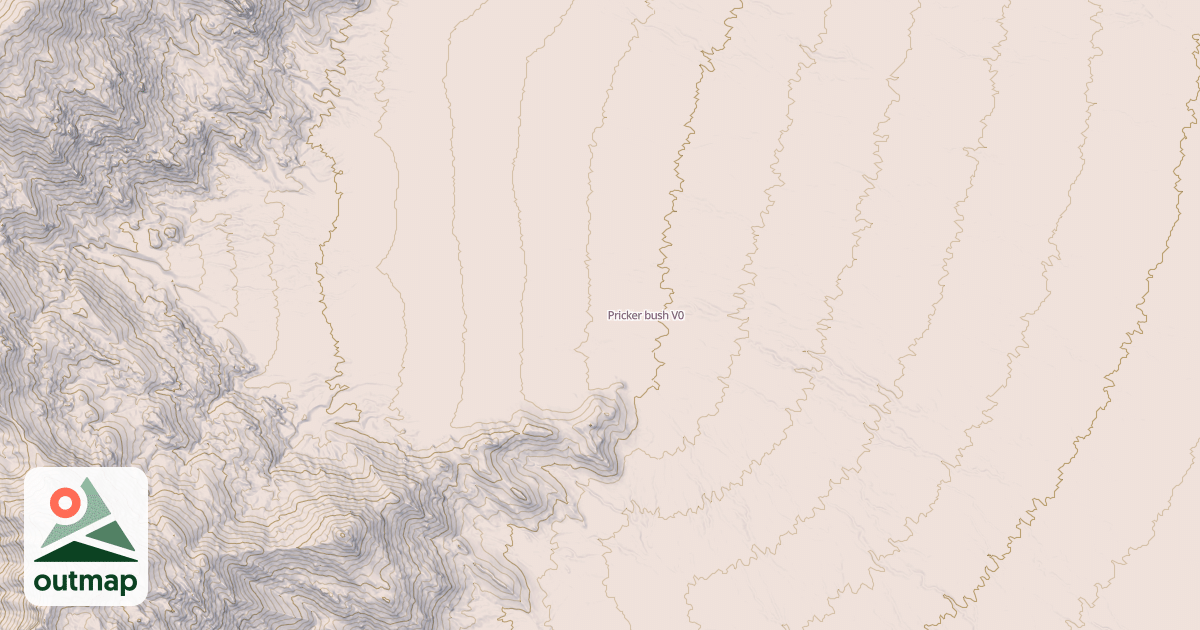 Map of Pricker bush