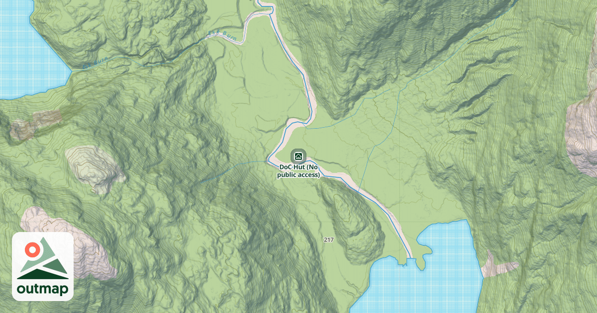 Map of DoC Hut (No public access)