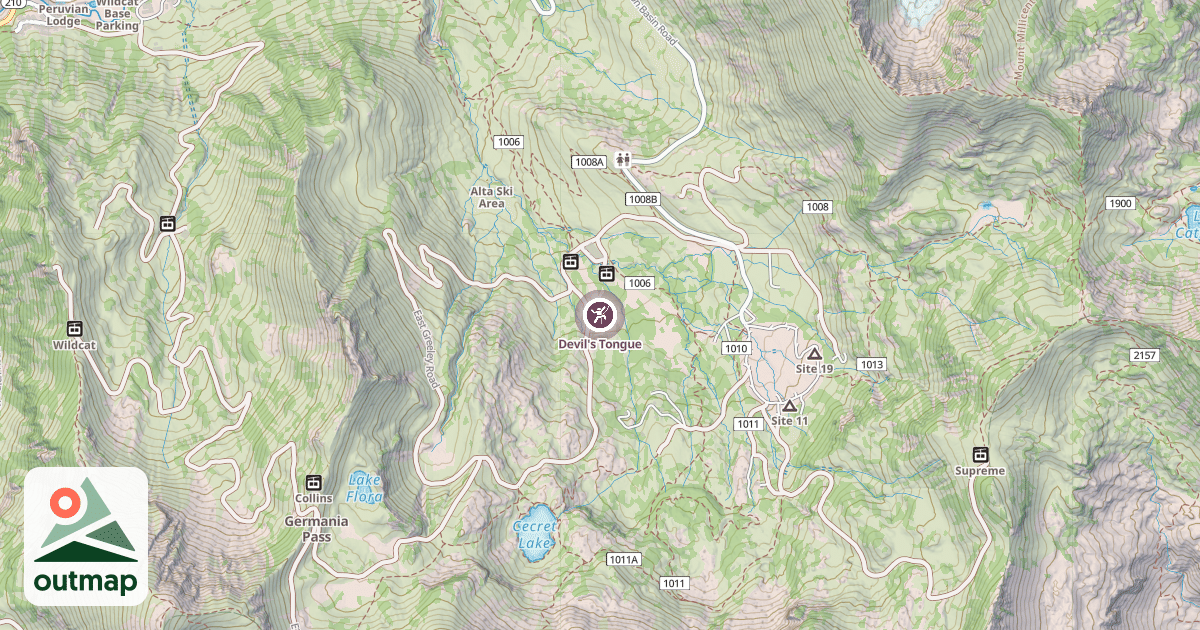 Map of Devil's Tongue