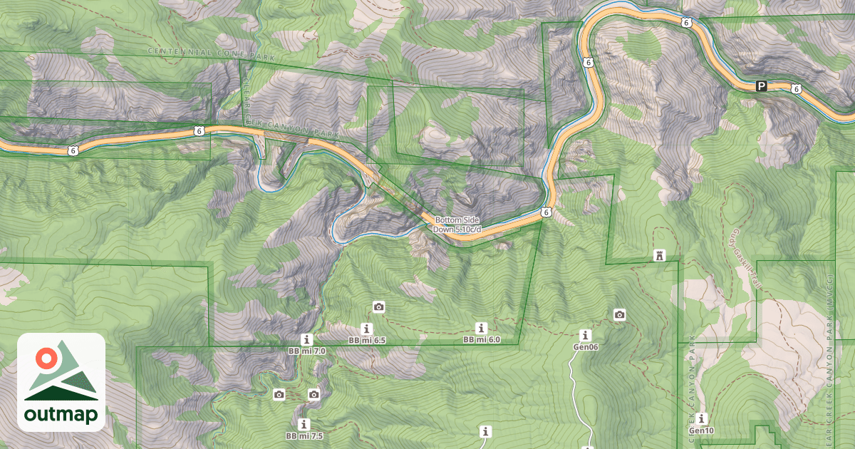 Map of Bottom Side Down