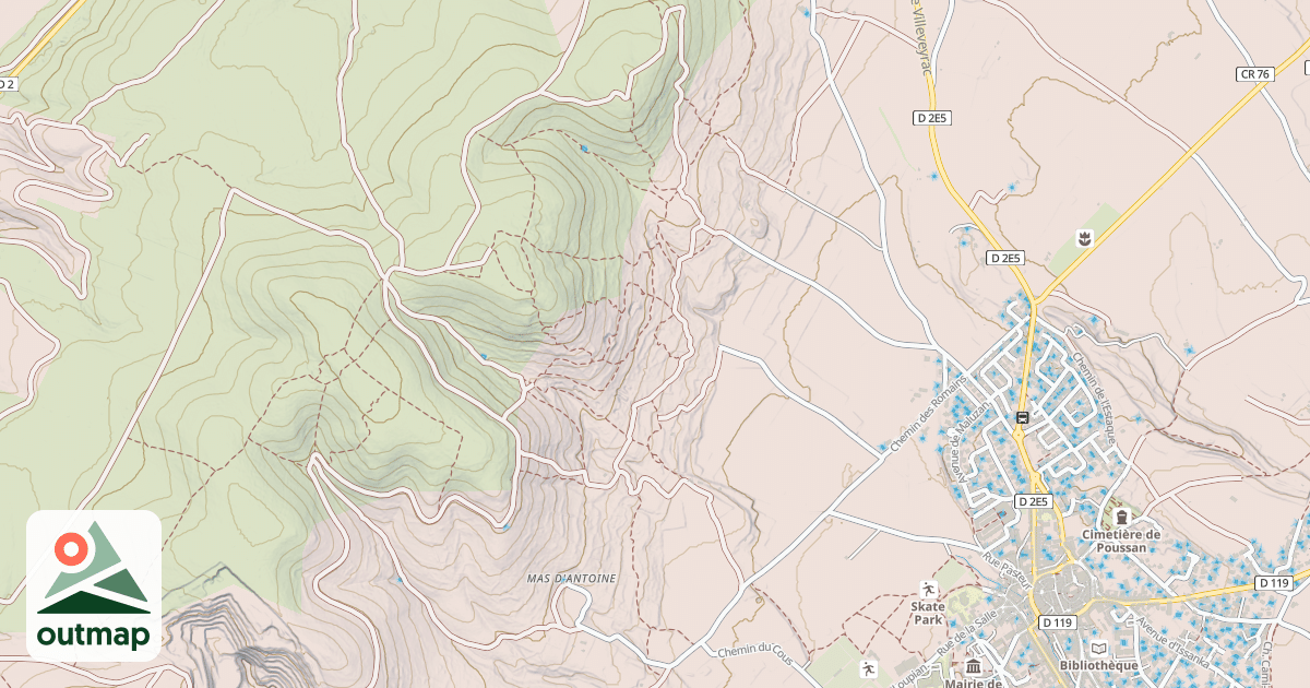 Map of Capitelle des Oliviers