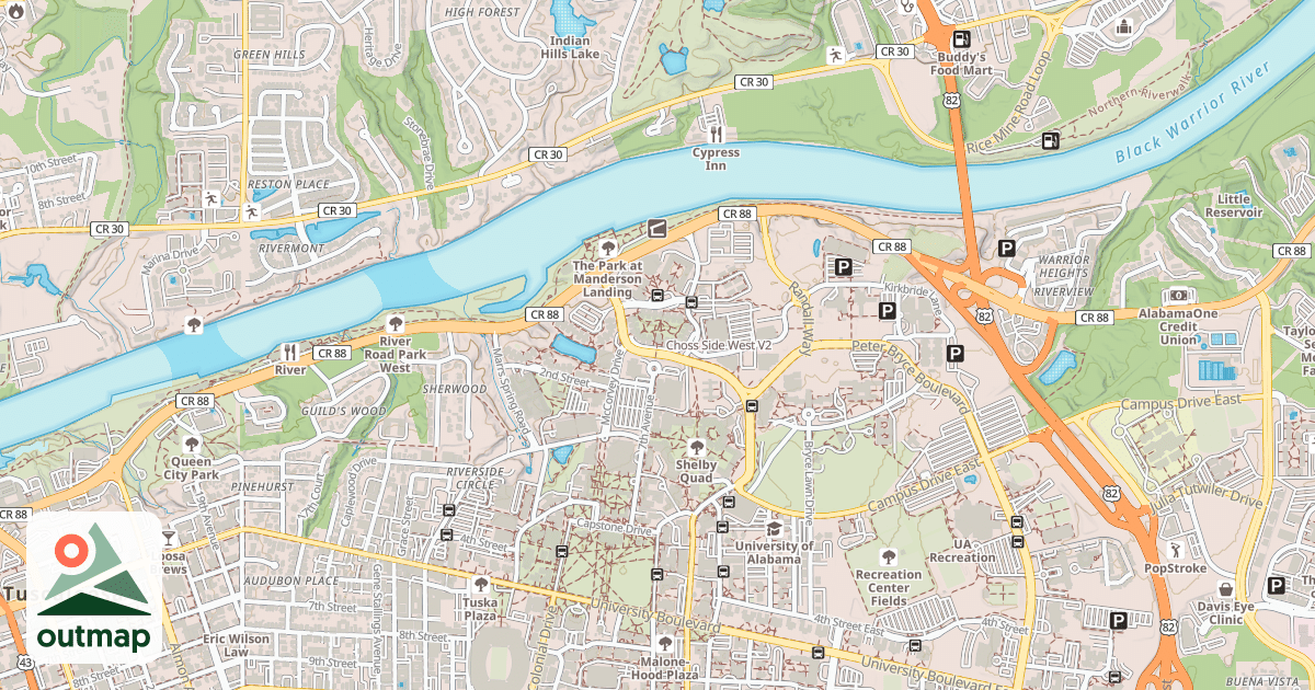 Map of Choss Side West