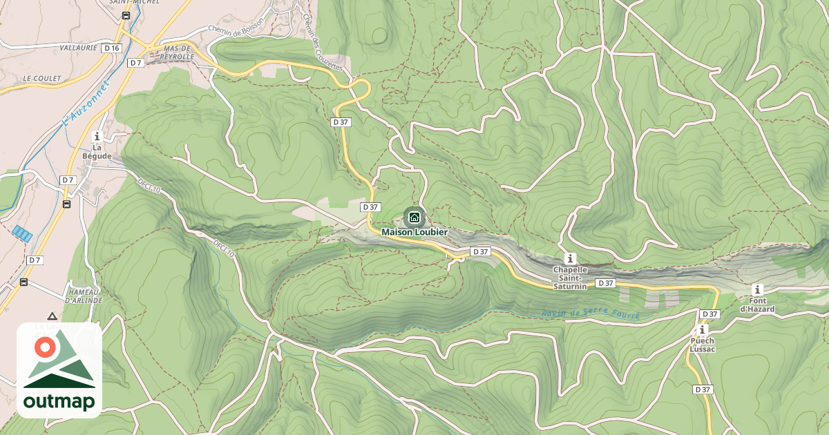Map of Maison Loubier