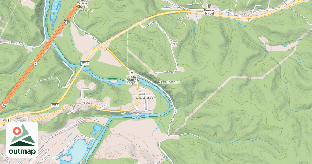 Map of Mike's Cheek