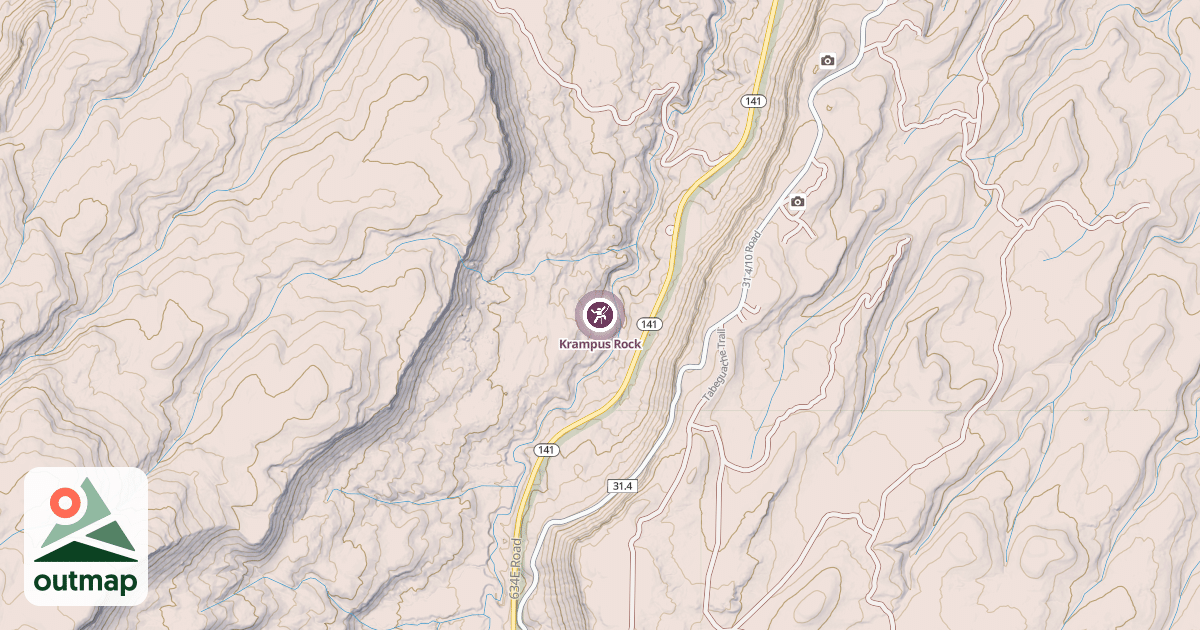 Map of Krampus Rock