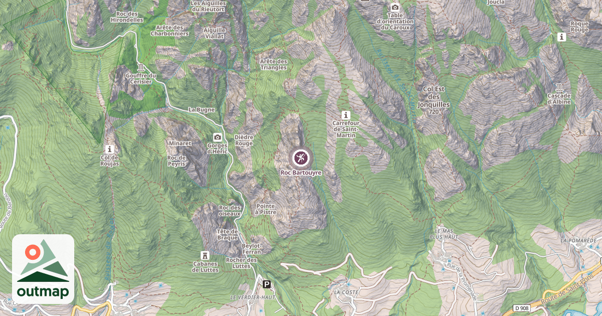 Map of Roc Bartouyre