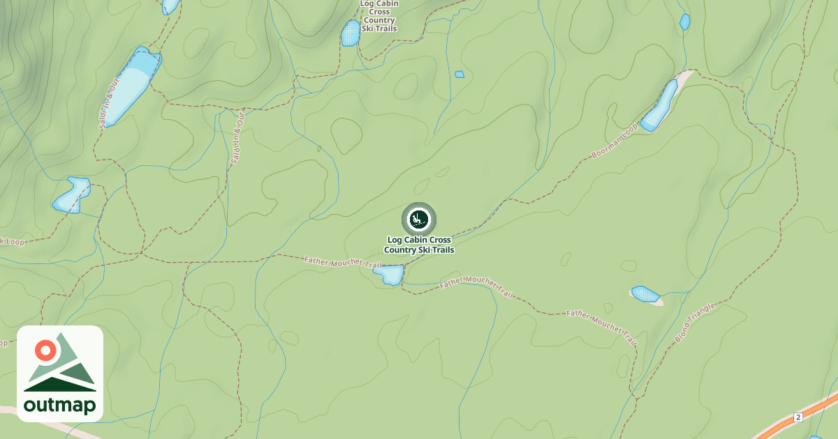 Map of Log Cabin Cross Country Ski Trails