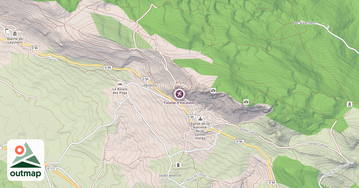 Map of Falaise d'escalade