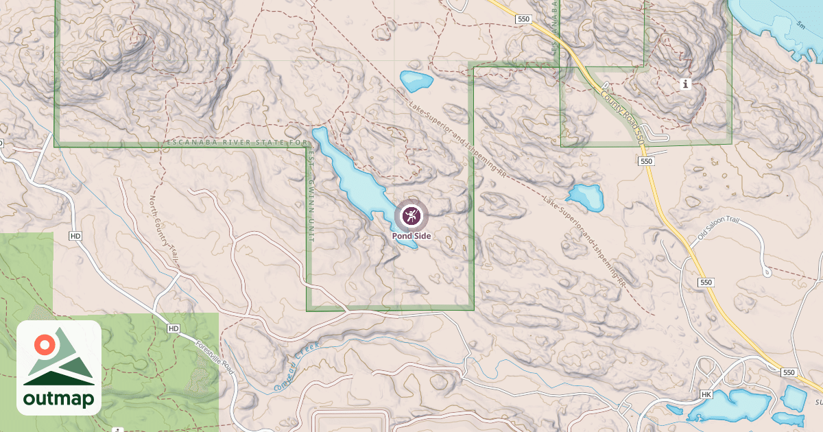 Map of Pond Side