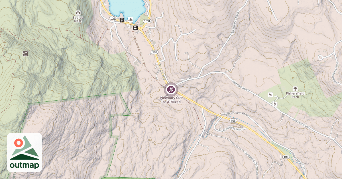 Map of Newbury Cut Ice & Mixed