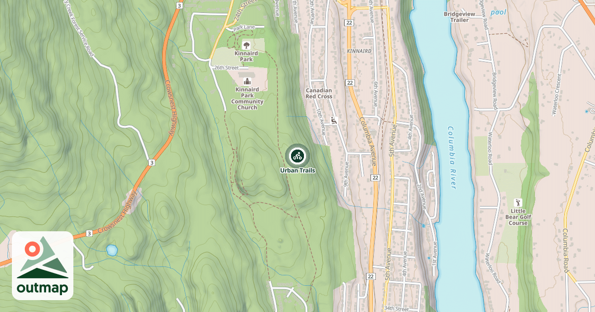 Map of Urban Trails