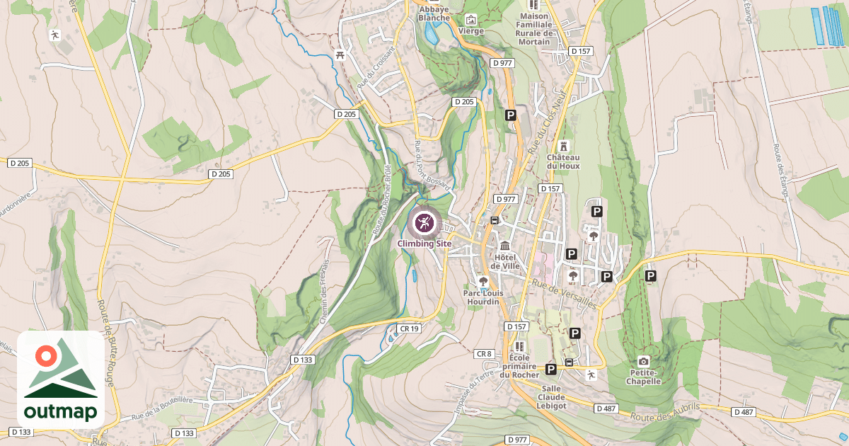 Map of Climbing Site