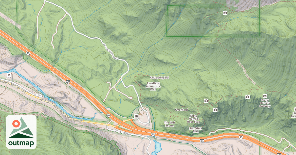 Map of Klettersteig