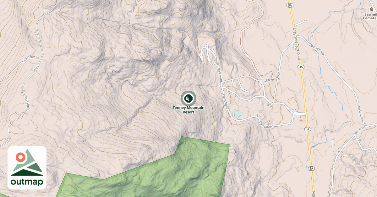 Map of Tenney Mountain Resort