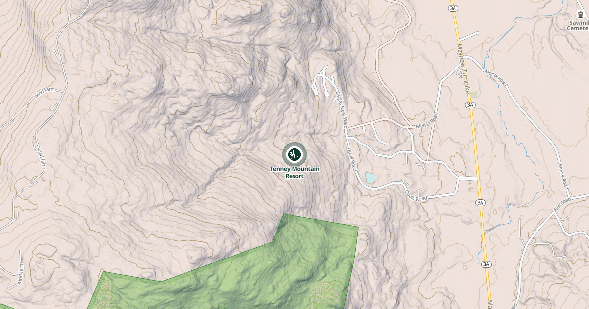 Map preview of Tenney Mountain Resort