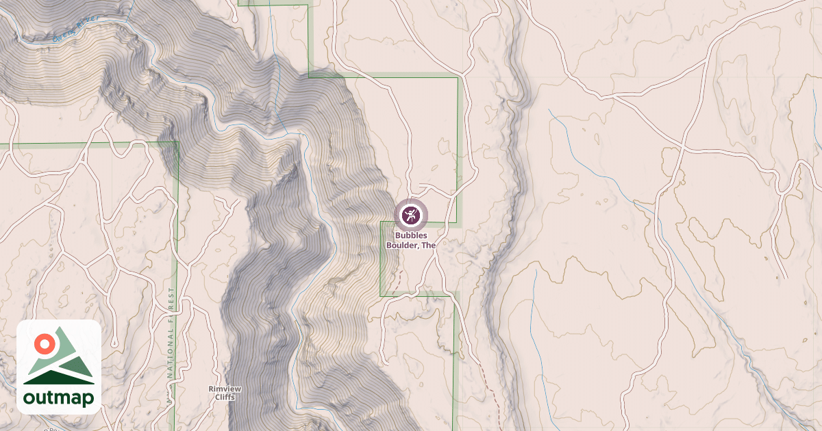 Map of Bubbles Boulder, The