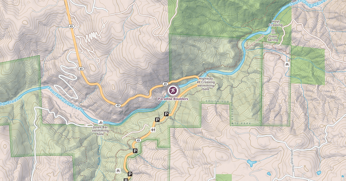 Map preview of Paradise Boulders