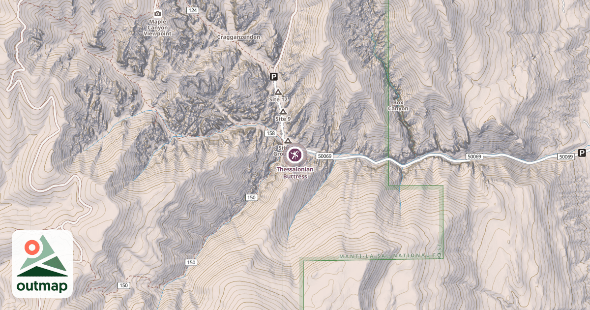 Map of Thessalonian Buttress